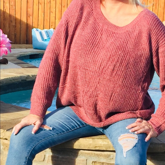 JUST IN! Mauve twist back top - Picture 4 of 4